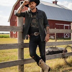 Vintage Men's Boulet Cowboy Boots